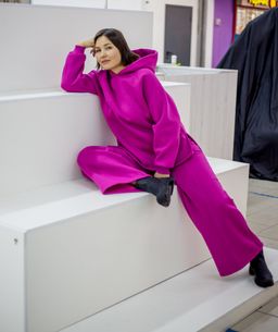 507 Костюм с толстовкой, начес, блюстоун - Knitka wear фото 8