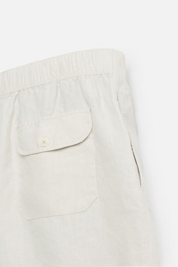 100% HEMP BERMUDA SHORTS - Zara фото 20