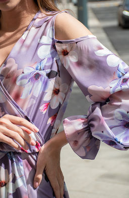 Романтичное платье сиреневый - Donna saggia фото 4