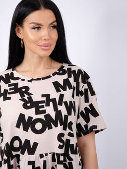 Туника "Касадея" бежевая, трикотаж (М)