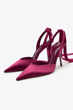 SLINGBACK HEELED SHOES WITH STRAP - Zara фото 10