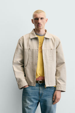 CAZADORA RELAXED FIT BOLSILLOS / Blanco roto - Zara фото 2