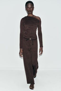 PIQU_ TROUSERS WITH BELT - Zara фото 14