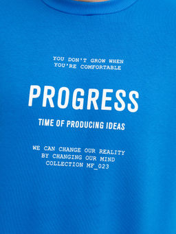 Джемпер мужской ультрасиний с печатью - Mark formelle фото 5