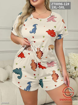 Пижама женская с принтом