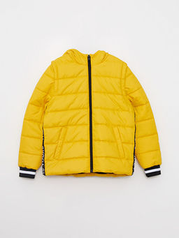 Kap??onlu Basic Erkek ?ocuk ?i?me Mont