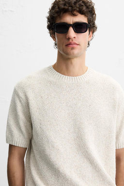 BOUCLE TEXTURED KNIT T-SHIRT - Zara фото 5