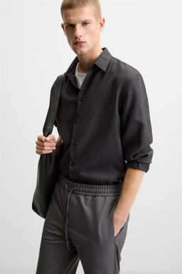 COMFORT FIT JOGGER WAIST TROUSERS - Zara фото 14