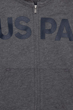 Толстовка для мальчиков антрацитовый меланж Basic - U.s. polo assn фото 6