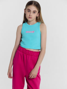 Топ для девочек бирюзово-голубой - Mark formelle фото 2