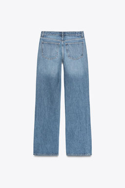 TRF MID-WAIST WIDE-LEG JEANS - Zara фото 8