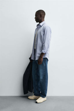 STRIPED REGULAR FIT SHIRT - Zara фото 4