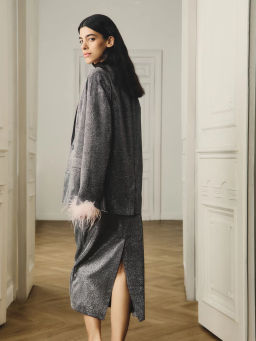 Юбка миди с блестками / Zarina