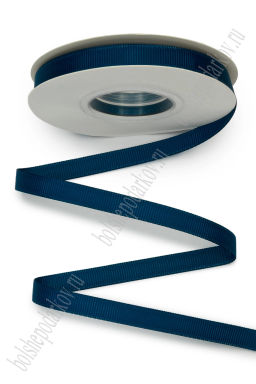 Лента репсовая 1 см*20 ярд "1 сорт" (темно-синий №241) SF-1346