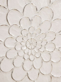 Панно «Цветок», 60×60×1 см, МДФ, белое