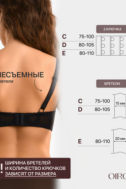 Бюстгальтер OIRO кружевной с мягкой чашей Oleandr 1415013