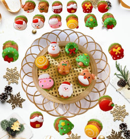 Мини фигурки Новогодний Гамбургер, 10 шт 9046752