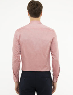 Красная зауженная рубашка с длинным рукавом - Cacharel фото 3