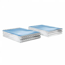 Цена за 5 шт. Блокнот с пластиковой обложкой на спирали ErichKrause Mirage, синий, A6, 80 листов, клетка  фото 4