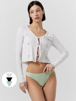 Цена за 2 штуки! Трусы слипы женские в наборе, 3 шт.