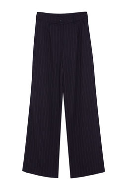TRENDYOLMILLA Vizon Yuksek Bel Wide Leg/Genis Paca Cizgili Dokuma Pantolon TWOSS22PL0100  фото 6