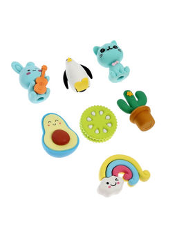 Ластики фигурные, 7 штук, МИКС