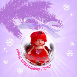 Игрушка в шаре Зимний сюрприз, МИКС - Happy valley фото 6