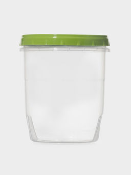 Цена за 2 шт. Банка для хранения продуктов, 1.3 л, пластик, прозрачная, крышка МИКС