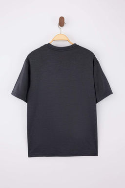 Indigo Wardrobe Essentials Dusuk Omuz Regular Fit Yumusak Tuse Modal T-Shirt TMNSS26TS00007