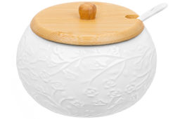 Набор 4 пр.-20*17*9 см Веточки-цветочки Сахарница+Вазочка под зуб.и набор для спец.2 пр.на бам.под - Elan gallery фото 6