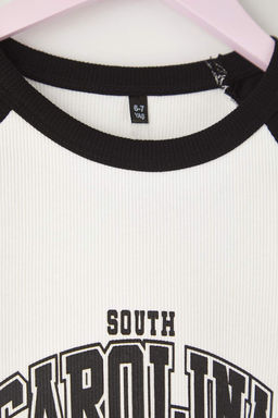 Siyah-K?rm?z? 2li Pamuklu Slogan Bask?l? Regular K?z Cocuk Orme T-Shirt TKDAW26TS00008 - Trendyolmilla фото 6