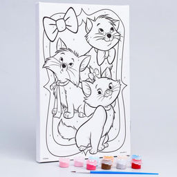 Картина по номерам для детей Коты Аристократы, 20?30 см