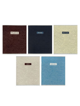 Комплект тетрадей 5 штук, 48 листов в клетку Calligrata «Линии», 5 видов