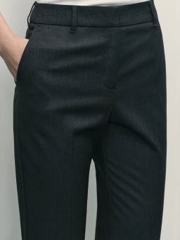 Укороченные брюки с вискозой в составе / Zarina  фото 5