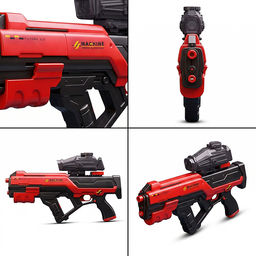 Водное оружие "Squid Squad" в коробке (цвет красный)