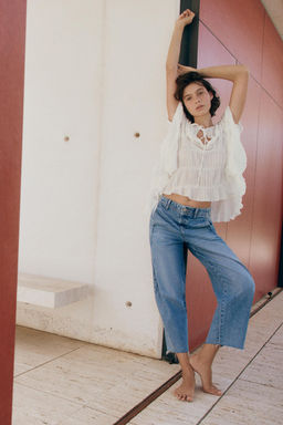 JEANS Z1975 BARREL / Azul medio - Zara фото 7