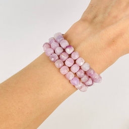 Бусины для украшений из Кунцита (58 бусин) 38 см