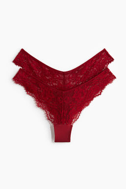 Pack de 2 bragas Brazilian de encaje - H&m фото 5
