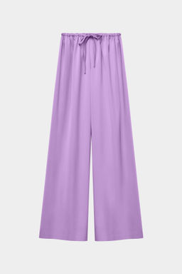 Брюки широкие из вискозы на кулиске