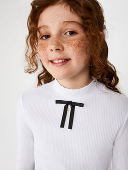 ACOOLA / Джемпер детский для девочек Adonis белоснежный  фото 5