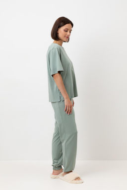 Е 20151/сухой зеленый пижама жен