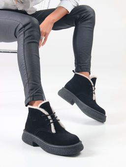 Ботинки EDART 308.агата bl. черный замша/шерсть - Ed'art фото 2