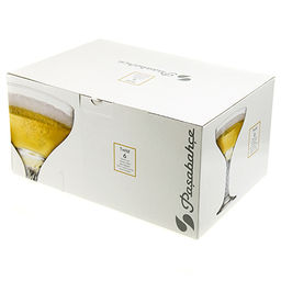 "Твист (Twist)" Бокал стеклянный 280мл, д10,5см, h16см, для шампанского, набор 6шт, цветная коробка, Pasabahce (Россия)