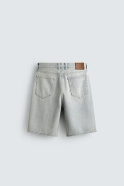 BERMUDA DENIM RELAXED FIT / Azul claro
