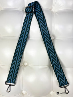 LACCOMA ремень 1000-елка-3,8-зеленый/голубой полиэстр