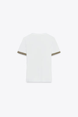 METALLIC THREAD T-SHIRT - Zara фото 19