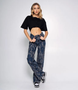 Джинсы #БШ2210, синий