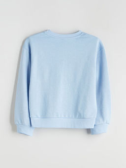 Bisiklet Yaka K?z ?ocuk Sweatshirt