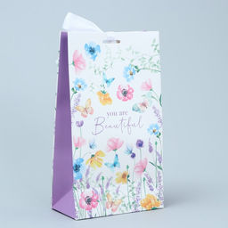 Пакет подарочный с лентой Красота внутри, 13 х 23 х 7 см - Дарите счастье фото 3