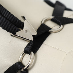 Комплект с мягкой шлейкой и бантиком Морской, размер S, поводок 120 x 1,5 см, ОГ 23-42 см 968377 - Пижон фото 8